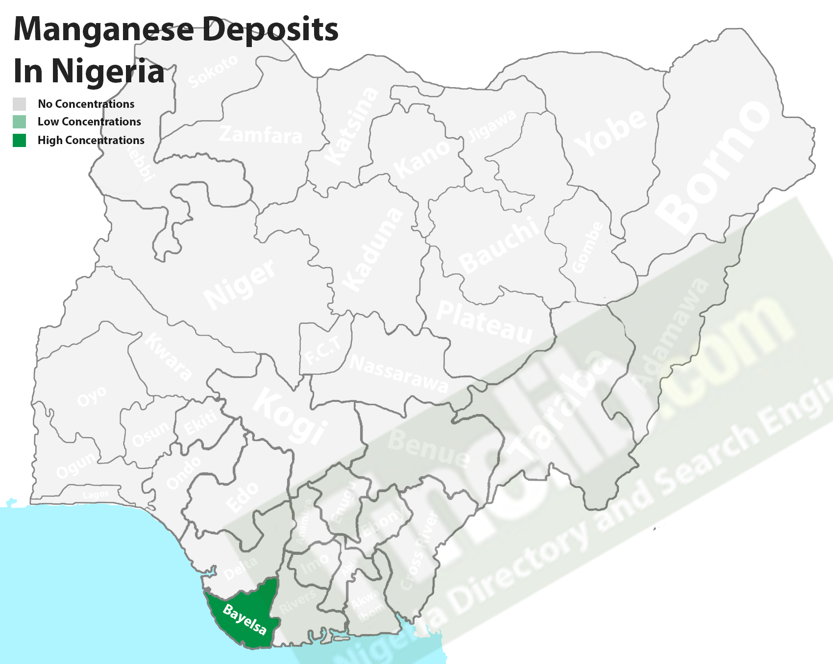 Manganese ore mineral deposit in Nigeria