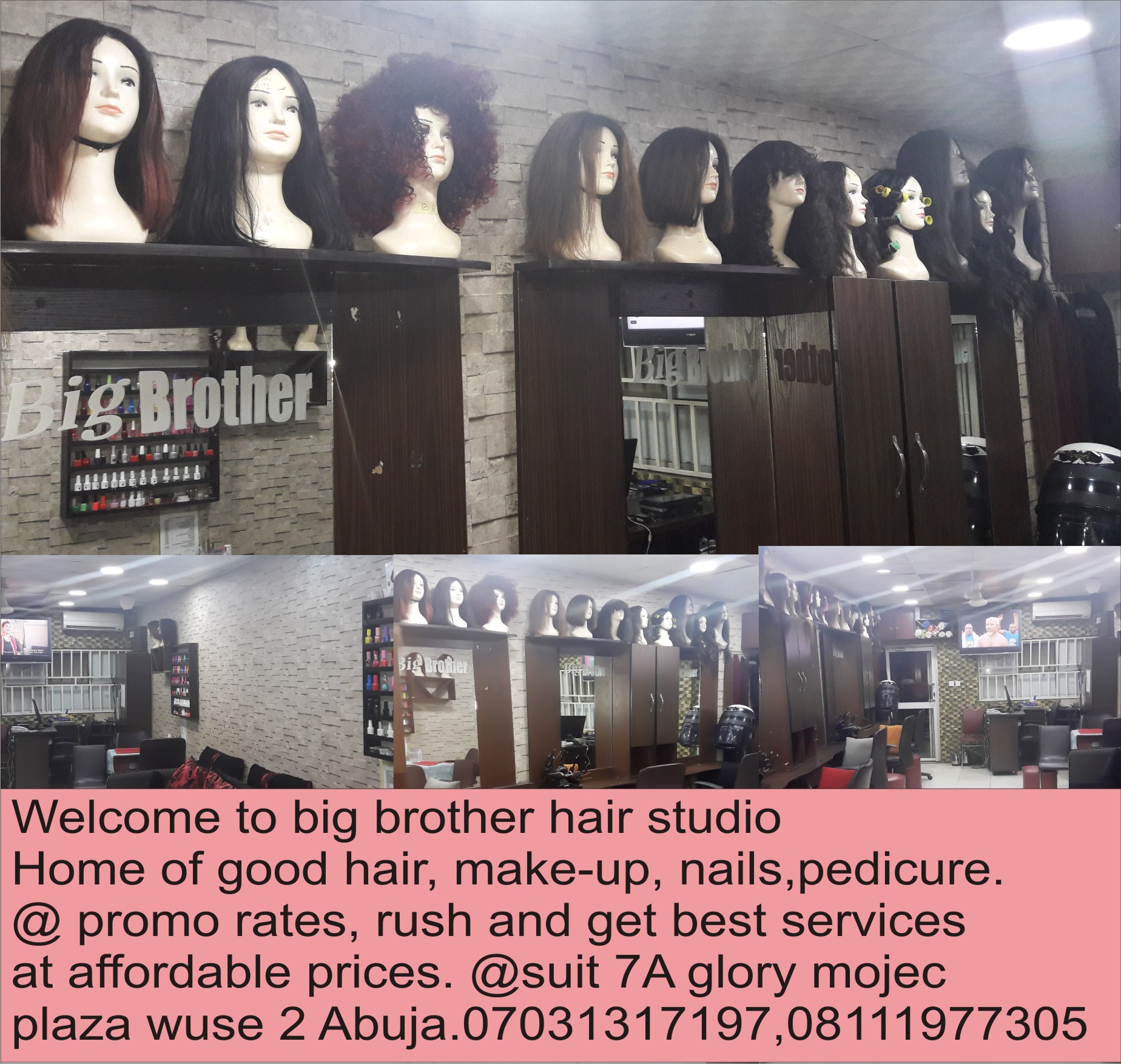 Big Brother Hair Studio Nig Ltd Wuse 2 Abuja, FcT, Nigeria