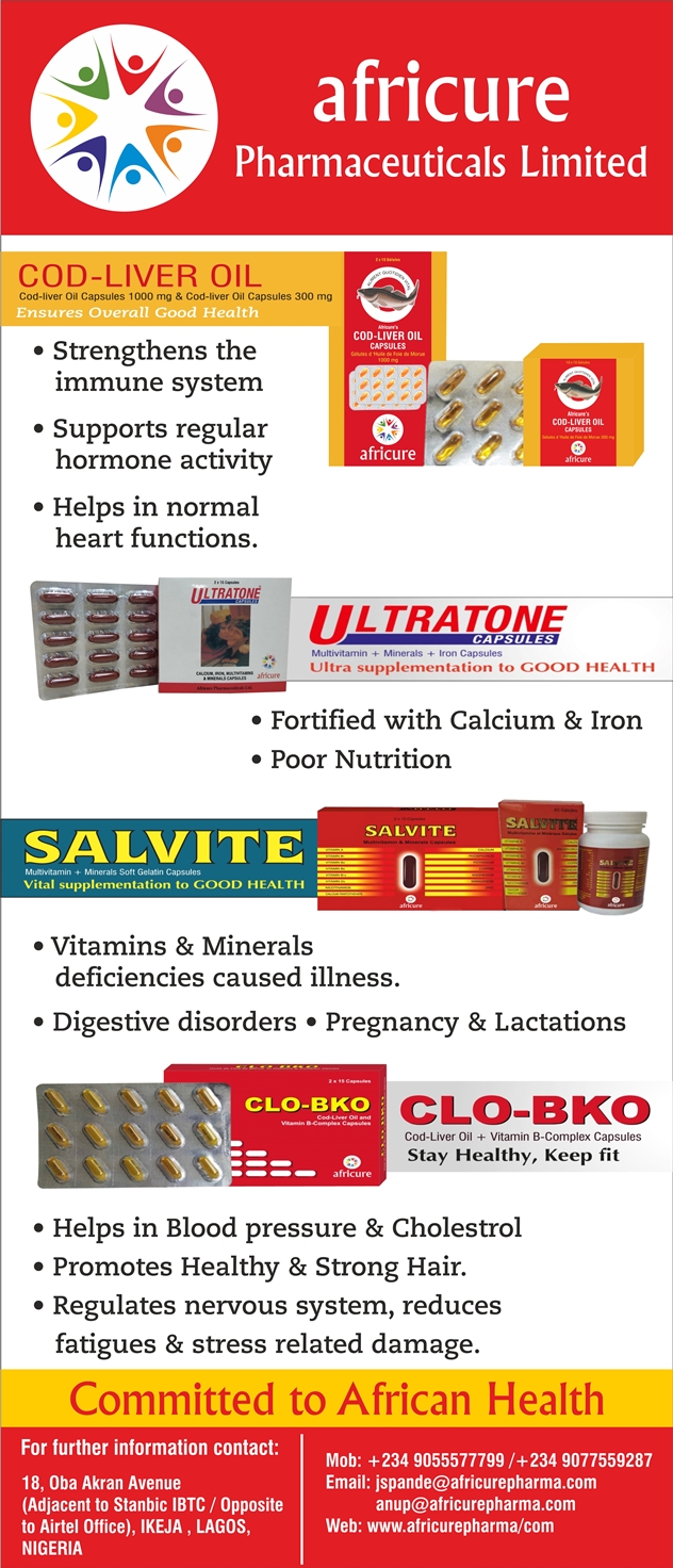 Africure Pharmaceuticals Limited Ikeja Lagos