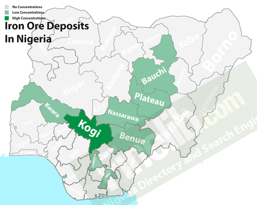 Iron ore deposit in Nigeria