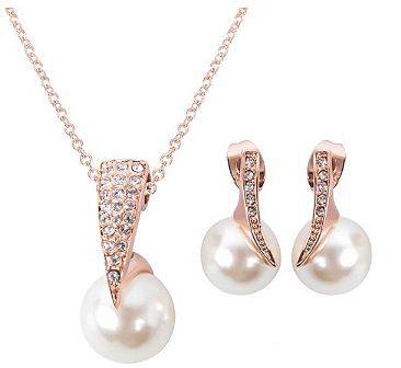 Bluelans Jewelry Set Rose Gold at 50% Discount