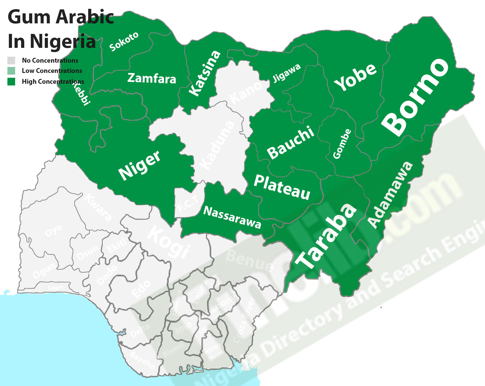 Gum Arabic cash crops in Nigeria