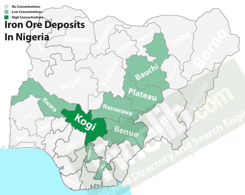 Iron ore deposit in Nigeria
